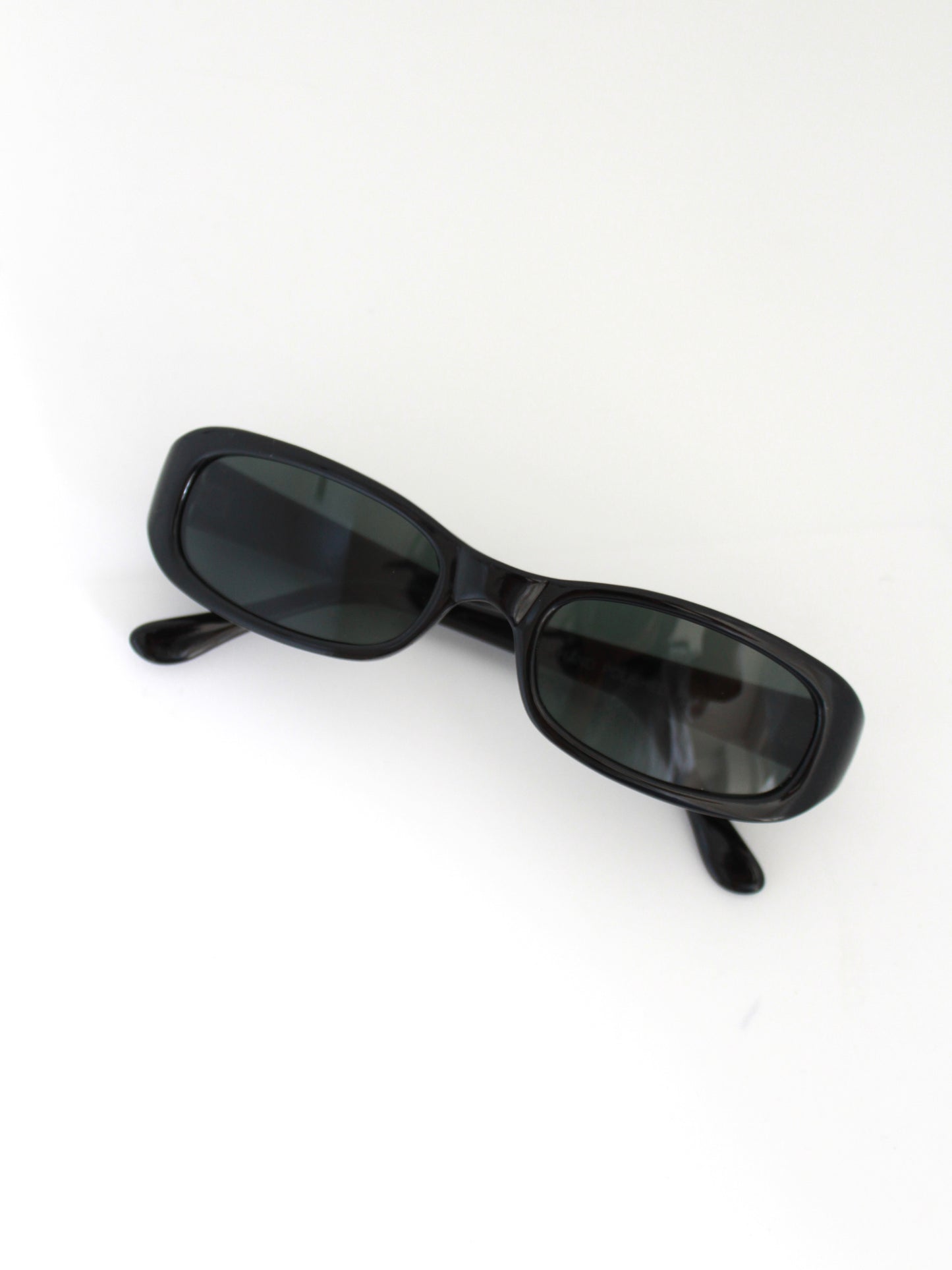 Vintage 90s Black Rectangle Sunglasses