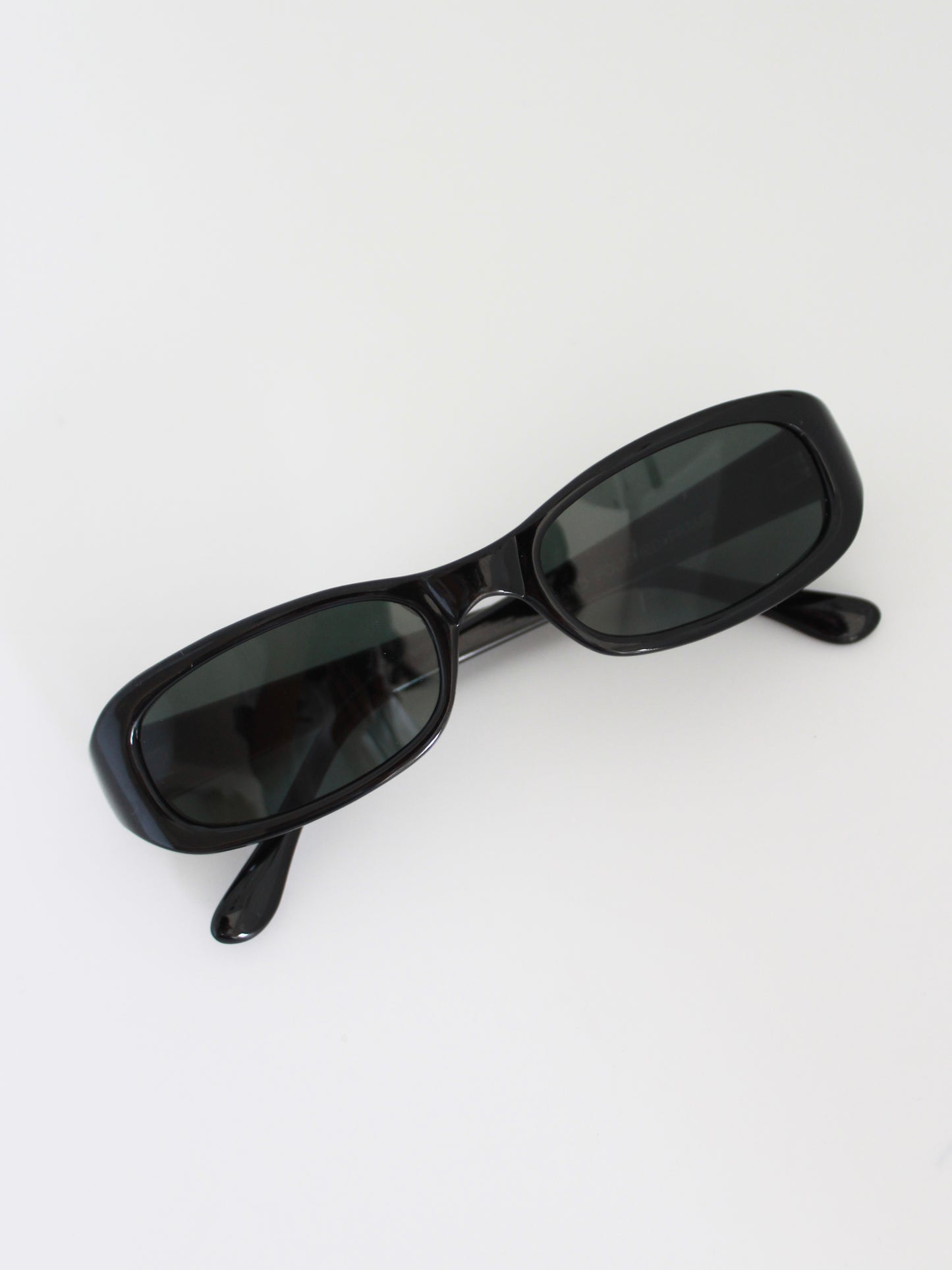 Vintage 90s Black Rectangle Sunglasses
