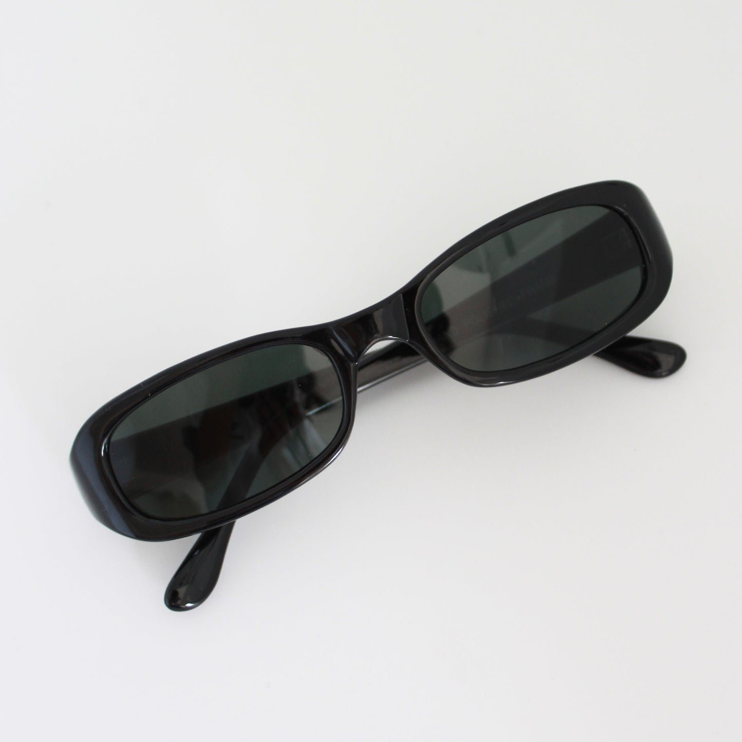 Vintage 90s Black Rectangle Sunglasses