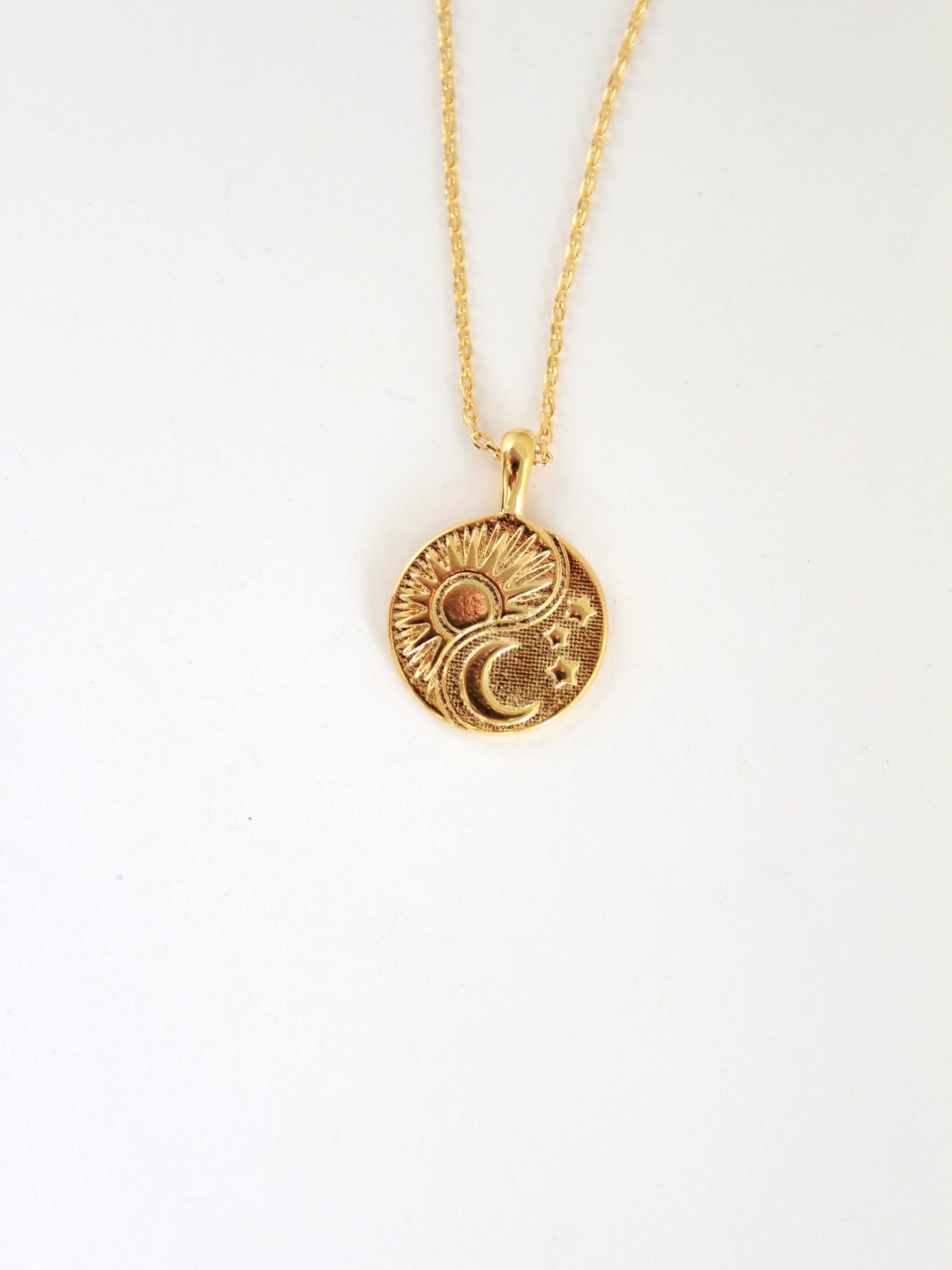 Dainty Moon & Sun Necklace