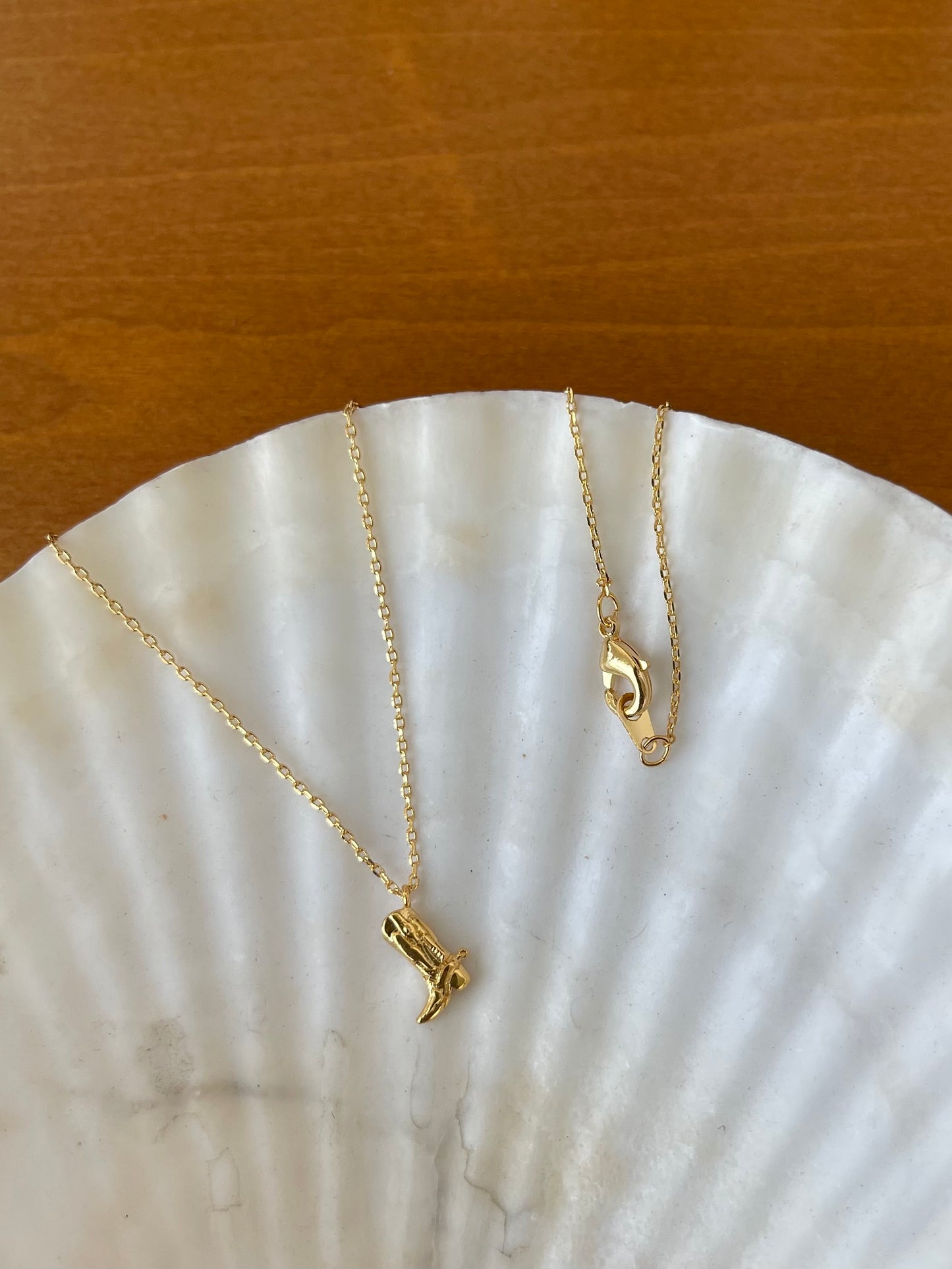 Cowboy Boot Necklace