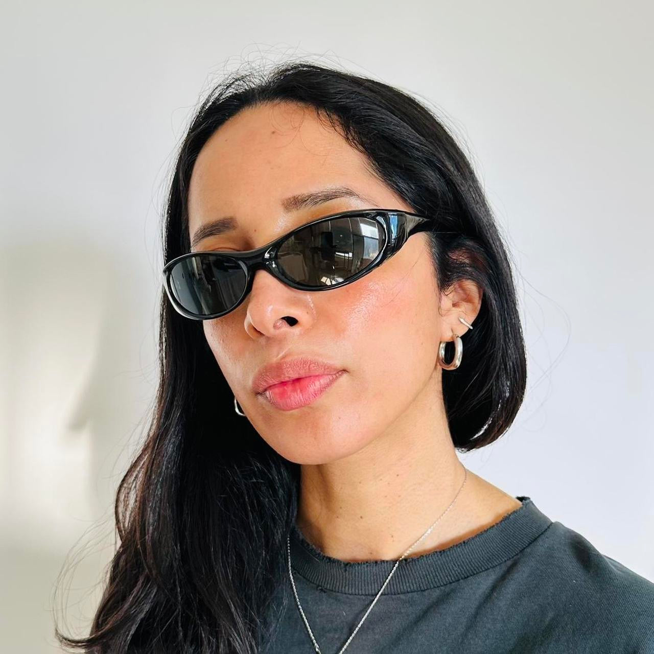 Wrap Sunglasses - Black