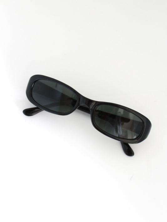 Vintage 90s Black Rectangle Sunglasses
