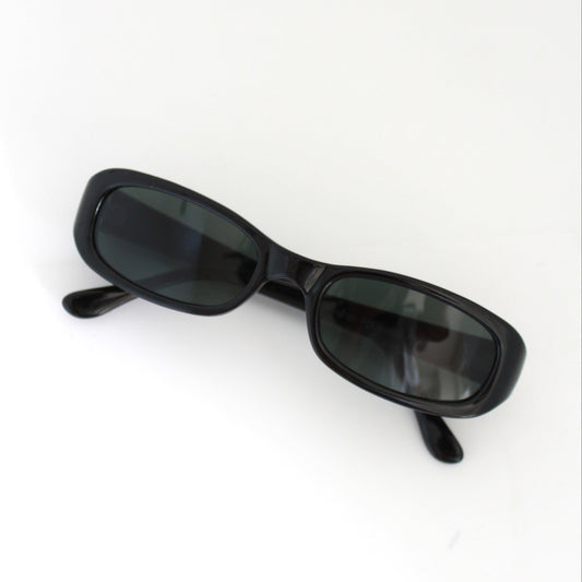 Vintage 90s Black Rectangle Sunglasses